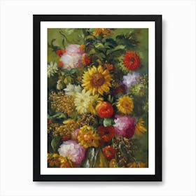 Sunflower Painting 4 Flower Art Print