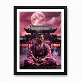 Pink Samurai Art Print