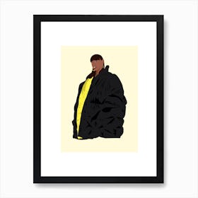 B And Y Puffer Art Print