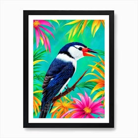 Woodpecker Tropical bird Art Print