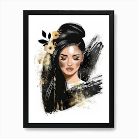 Portrait Of A Woman 135 Art Print