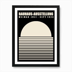 Minimalist Black Bauhaus Art Print