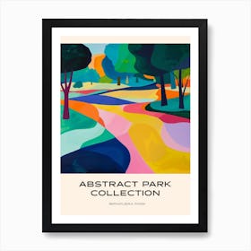 Abstract Park Collection Poster Ibirapuera Park Sao Paulo 4 Art Print