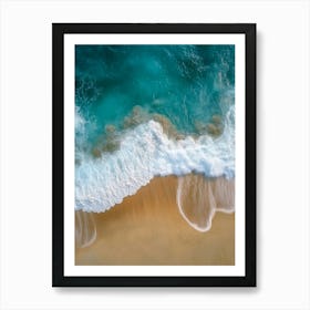 Aerial View Of A Beach 80 Art Print