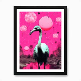 Pink Flamingo 2 Art Print