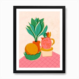 Melon and Jug Art Print