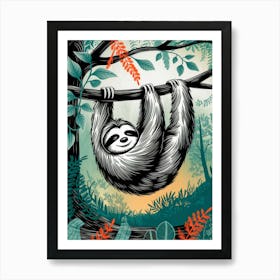 Sloth Art Print