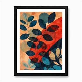 Abstract Leaves 10 Art Print