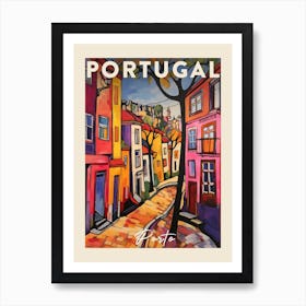 Porto Portugal 1 Fauvist Painting Travel Poster Art Print