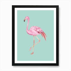 Pink Flamingo Art Print