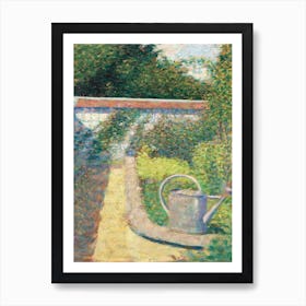 The Watering Can–Garden At Le Raincy, Georges Seurat Art Print