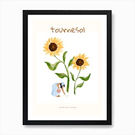 Sunflower by Sabina Fenn Art Print