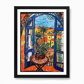 Window View Of Buenos Aires In The Style Of Fauvist 2 Art Print