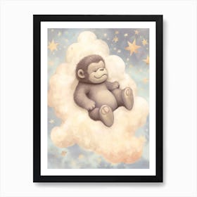 Sleeping Baby Gorilla 1 Art Print