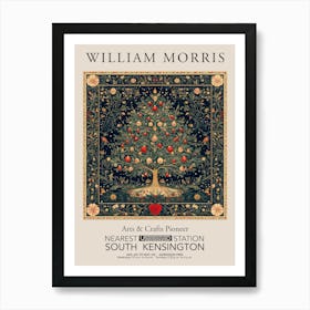 William Morris Prints Christmas Tree Of Life Snow Gift Winter Vintage Art Print