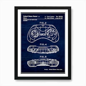 Saturn Controller 1997 Art Print