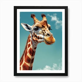 Giraffe Canvas Print Art Print