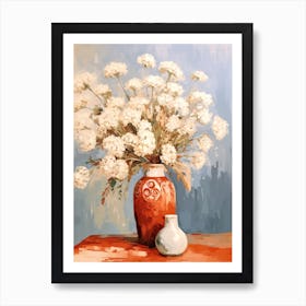 Queen Anne S Lace Flower Still Life Painting 2 Dreamy Art Print