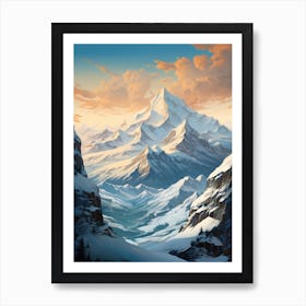 Swiss Mountains Art Print