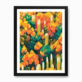 Cactus Garden 35 Art Print