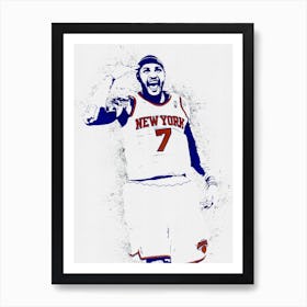 Carmelo Anthony New York Knicks Art Print