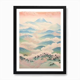 Mount Zao In Yamagata Miyagi, Japanese Landscape 1 Art Print