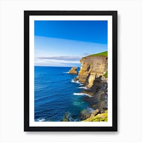 Coastal Cliffs And Rocky Shores Waterscape Photography 1 Art Print