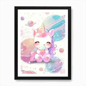 Cute Unicorn 2 Art Print