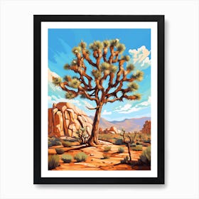 Joshua Tree In Nat Viga Style (3) Art Print