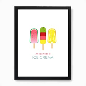 Ice Cream I Art Print