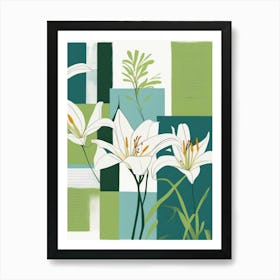 White Lilies Art Print