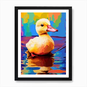 Ducklings Colour Pop 3 Art Print