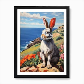 Rabbit On The Rocks Art Print