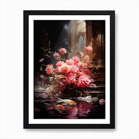 Flowers In The Water Art Print