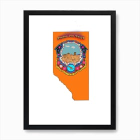 Alberta Pop Art 1 Art Print