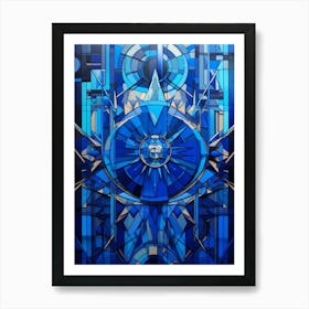 Kinetic Geometric Illustration 1 Art Print