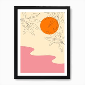 Pink Ocean Art Print