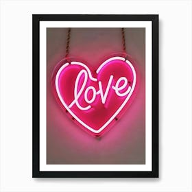 Love Neon Sign 1 Art Print