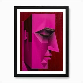 Abstract Portrait Of A Man 15 Art Print