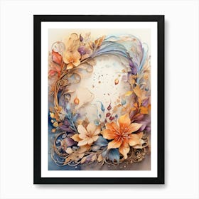 Floral Wreath Art Print