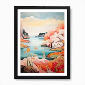 Coastal Abstract Minimalist 11 Art Print