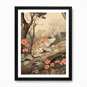 Vintage Japanese Toad 3 Art Print