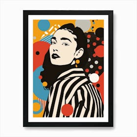 Pop art Woman Art Print