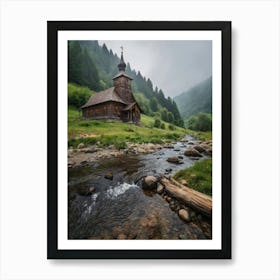 Old Church In The Mountains 2 Art Print