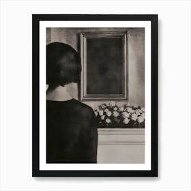 'The Woman In The Mirror' Art Print