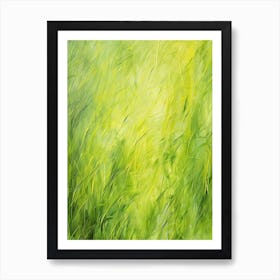 Abstract Of Grass Art Print