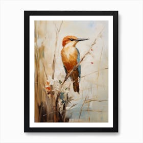 Bird Painting Kingfisher 3 Art Print
