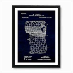 Toilet Paper 1893 Art Print