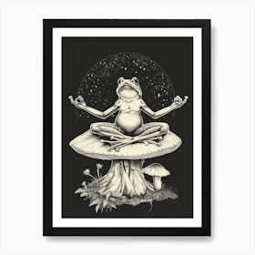 Zen Frog Art Print