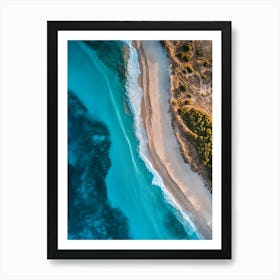 Aerial View Of A Beach 96 Art Print